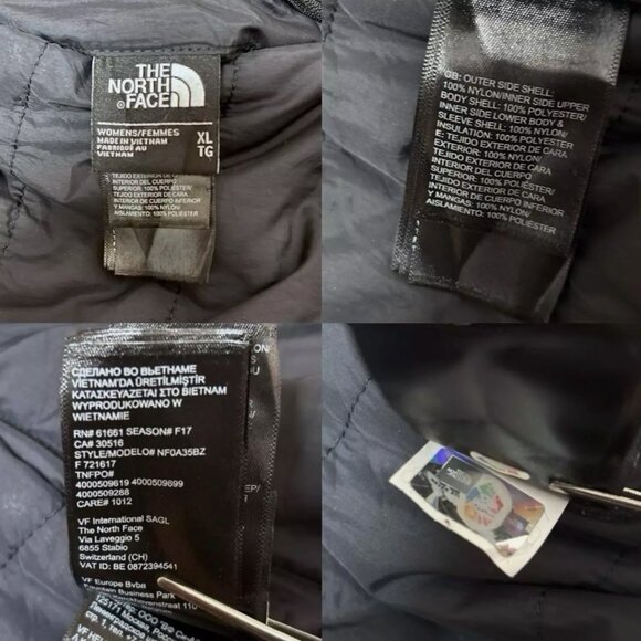 North Face Harway Reversible Puffer Jacket Faux Fur Fleece Insulated Women XL - Picture 10 of 10